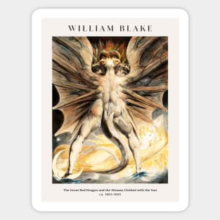 William Blake - The Great Red Dragon and the Woman with the Sun Sticker